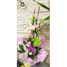 Bouquet de fleurs hauteur élégant - Couleur au choix - Fleuriste Celles-Sur-Belle (79)